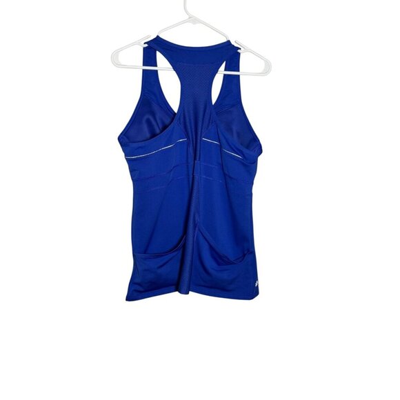 Athleta Womens Royal Blue Racerback Tank Top 1X With Pockets Polyester/Spandex B - Picture 4 of 5